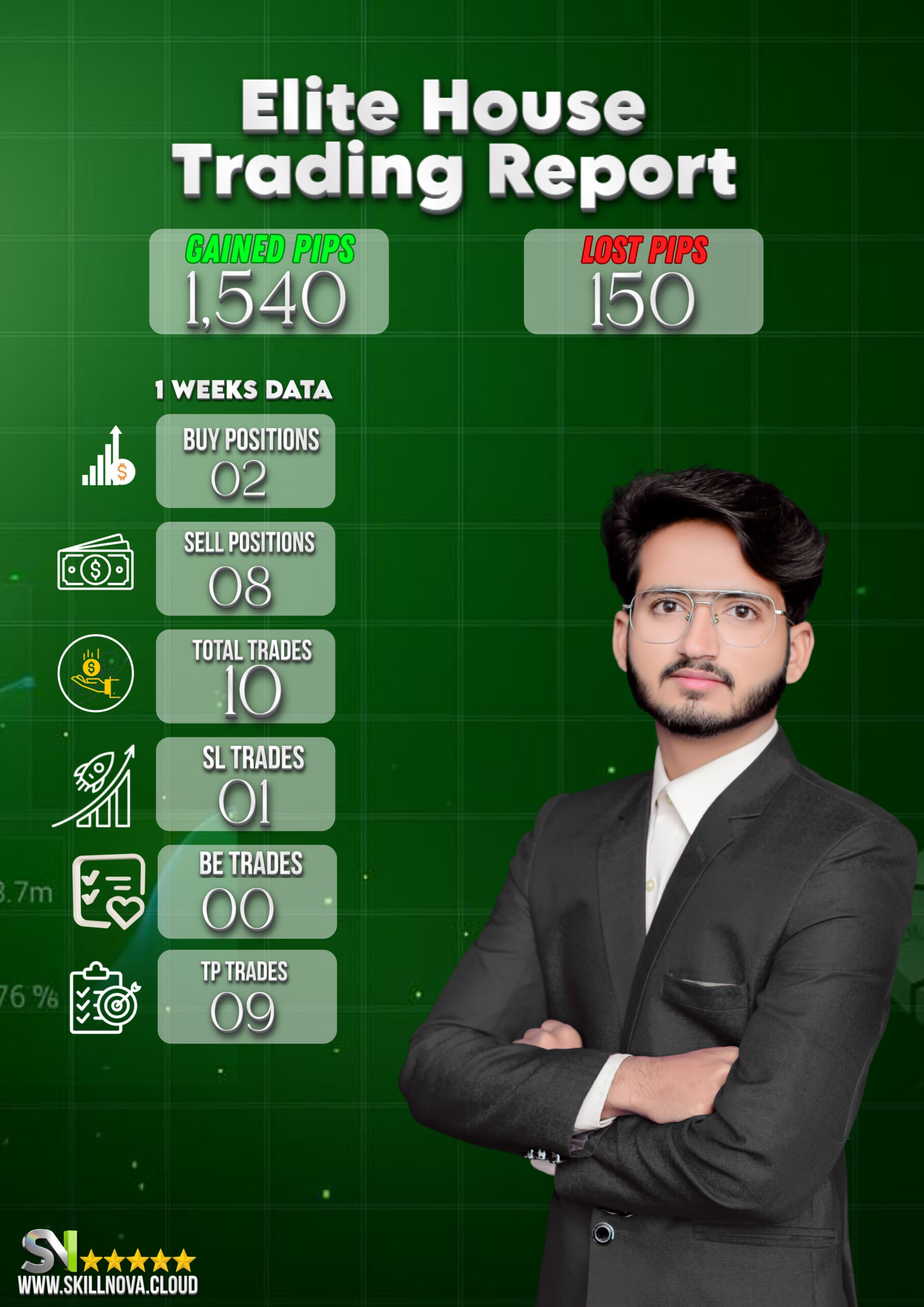 Blue White Modern Corporate Event Notification Letter A4